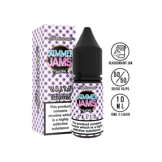 Just Jam - Summer Jam Blackcurrant 10ml Nic Salt