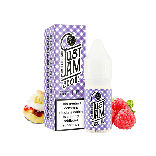 Raspberry Jam Scone 10ml Freebase 0mg 3mg 6mg 12mg 18mg available at www.justjameliquid.co.uk