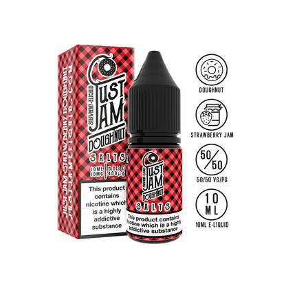 strawberry jam just jam 10ml nicotine salt 10mg 20mg available from www.justjameliquid.co.uk