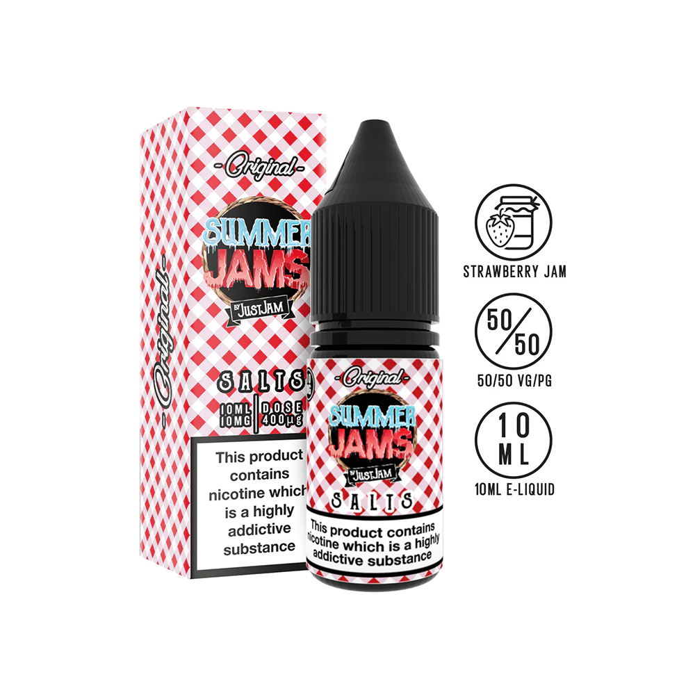 Just jam Summer jam original strawberry nicotine salt 10mg 20mg