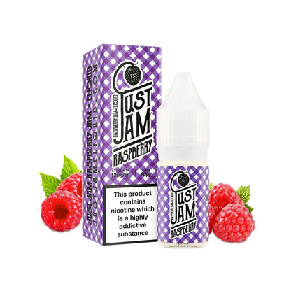 Raspberry Jam Just Jam 10ml freebase 0mg 3mg 6mg 12mg 18mg available from www.justjameliquid.co.uk